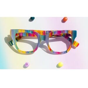NEW Multicolored stripes Adila eyeglass frames NARROW